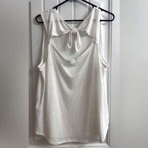 Cut-out Back Tank Top - Size L